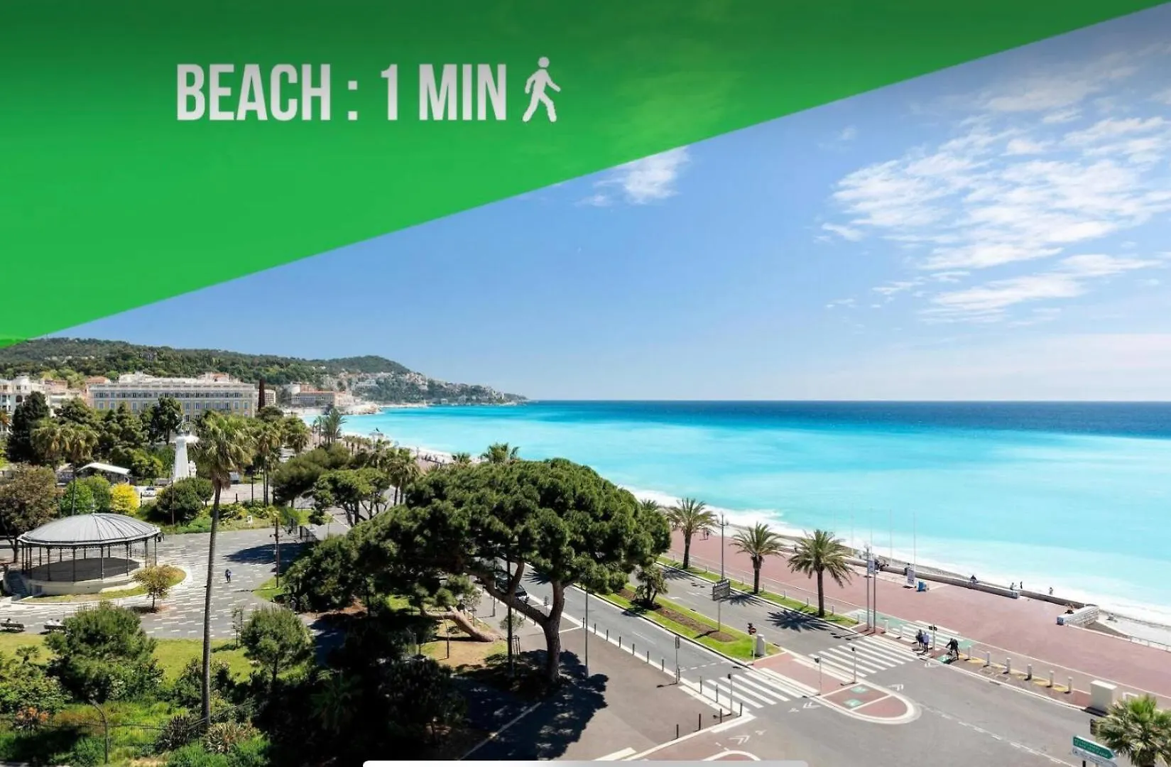 Apartment A 2 Pas De La Plage - Centre - Wifi - Climatisation - Tram Nice